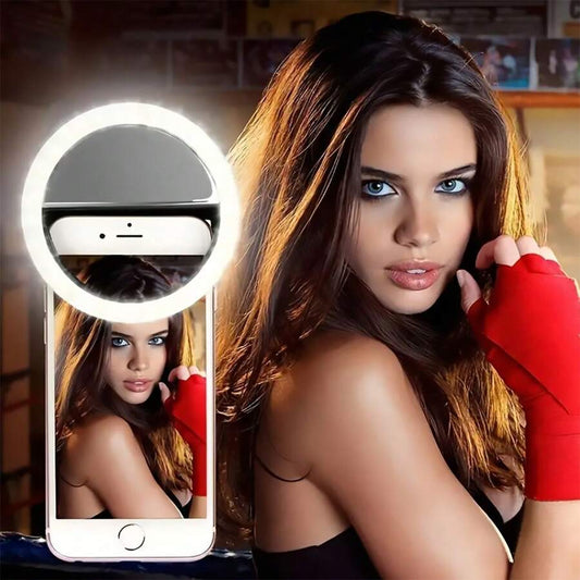 Mini Selfie Ring Light - USB Rechargeable LED Light