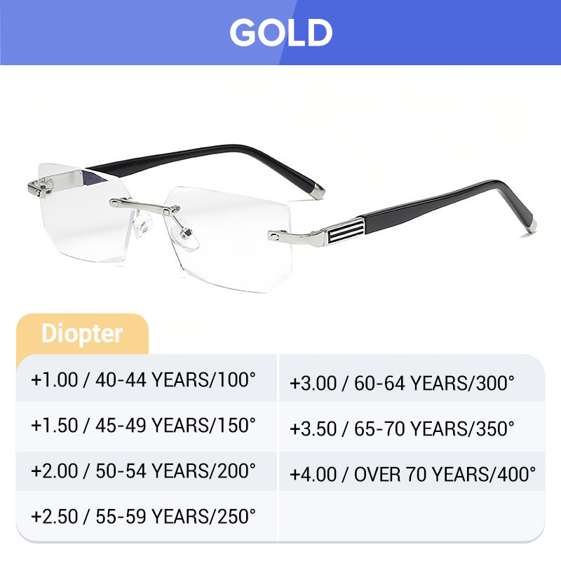 ✨Sapphire high hardness ✨Anti blue progressive Far And Near Dual-Use Reading Glasses