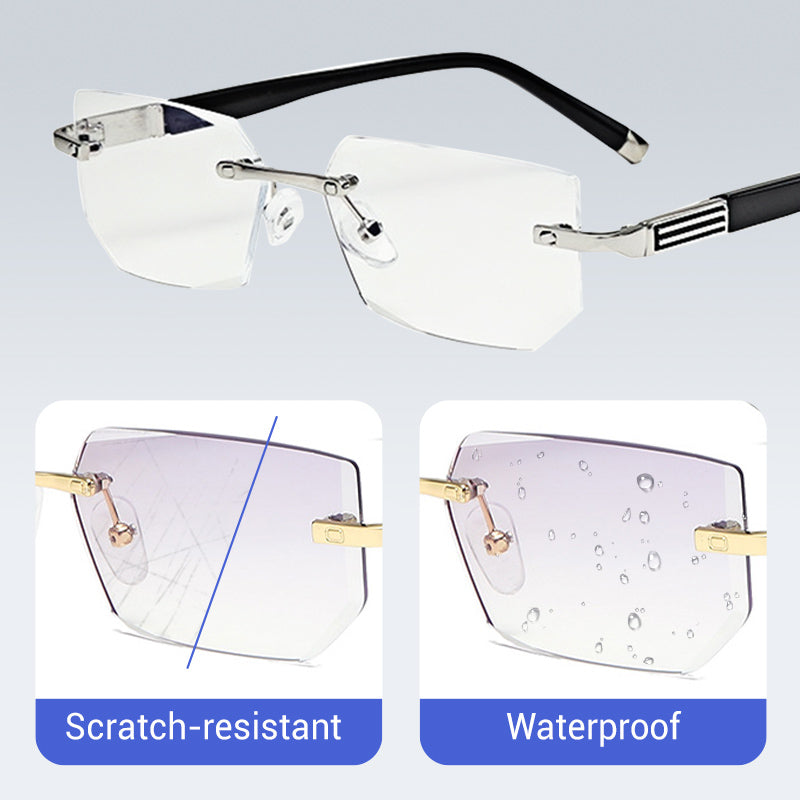 ✨Sapphire high hardness ✨Anti blue progressive Far And Near Dual-Use Reading Glasses