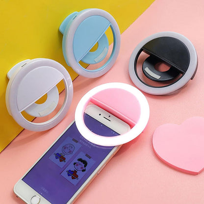 Mini Selfie Ring Light - USB Rechargeable LED Light