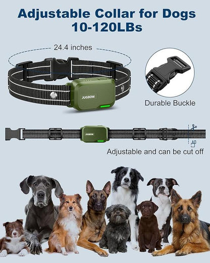 Jugbow Dog Training Collar -3300FT withRemote, 4 Training Modes, Security Lock,IPX7Waterproof, Rechargeable e-Collar for All Breeds