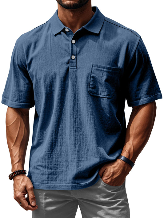 CLEARANCE SALE🔥Men's Everyday Comfortable Loose Short Sleeve Polo Shirt