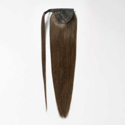 Clip in Ponytail - Light Chocolate Brown 2B