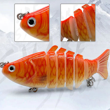 5PCS Lifelike Multi-Jointed Sinking Fishing Lure